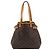 Borsa Tote Verticale Louis Vuitton Brown Monogram Batignolles Marrone