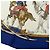 Lenço de seda Hermès Blue Marine et Cavalerie Azul - vista 5
