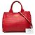 Borsa Satchel Prada Small in capretto intrecciato Madras Rossa Rosso - vista 7