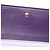 Portafoglio con catena Lady Dior in pelle d'agnello Cannage viola Dior Porpora - vista 5