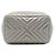 Borsa secchiello Chanel Urban Spirit Small in vitello iridescente argento con motivo Chevron - vista 3