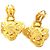Chanel Gold CC Gold Plated Diamond Clip On Earrings Golden - view 7