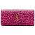 Autre Marque Clutch Saint Laurent in pelle rosa con stampa leopardata e monogramma Cassandre