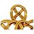 Chanel Gold CC Infinity Brosche vergoldet Golden - Ansicht 6