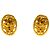 Orecchini a clip ovali placcati oro Chanel Gold CC D'oro