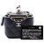 Mini Vanity Case Chanel Nero Matelassé in Pelle Caviar con Perle e Catena - vista 7