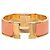 Bracelete Hermès Clic Clac H PM largo em esmalte laranja