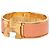 Bracelete Hermès Clic Clac H PM largo em esmalte laranja - vista 2