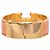 Bracelete Hermès Clic Clac H PM largo em esmalte laranja - vista 3