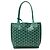 Goyard Green Mini Goyardine Reversible Anjou Verde