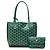 Goyard Green Mini Goyardine Reversible Anjou Verde - vista 7