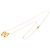Hermès Gold Gold Plated Enamel Pop H Pendant Necklace