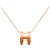Hermès Gold Gold Plated Enamel Pop H Pendant Necklace - view 2