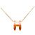 Hermès Gold Gold Plated Enamel Pop H Pendant Necklace - view 3