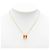 Hermès Gold Gold Plated Enamel Pop H Pendant Necklace - view 6