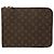 Louis Vuitton Brown Monogram Poche Documents Portfolio 30 Marrone