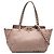 Borsa Satchel Trapeze Rockstud in pelle rosa piccola Valentino