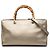 Bolsa Gucci Gold Medium em couro de bezerro Bamboo Shopper Dourado