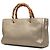 Bolsa Gucci Gold Medium em couro de bezerro Bamboo Shopper Dourado - vista 2