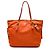 Prada Tessuto Tote mit Saffiano-Besatz in Orange