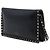 Clutch a patta Rockstud in pelle nera Valentino Nero - vista 2