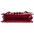 Borsa a tracolla Valentino Rockstud in vitello rosso con patta e fibbia - vista 3