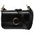 Chloé Borsa Satchel C Double Carry Piccola in Pelle Nera Nero