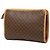 Céline Celine Brown Macadam Coated Canvas Clutch - view 2