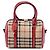 Borsa Bowling Burberry Beige Small Haymarket Check Canvas Alchester