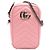 Gucci Mini GG Marmont in pelle matelassé rosa a tracolla
