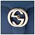 Gucci Blue Small Dollar Calfskin Interlocking G Crossbody Blu scuro - vista 5