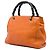 Bolsa Gucci Bamboo Shopper Small em couro de bezerro laranja - vista 2