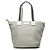 Gucci Silver GG Canvas Web Tote Silvery