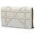 Portafoglio Diorama con catena in vitello borchiato bianco Dior Bianco sporco - vista 2