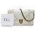 Portafoglio Diorama con catena in vitello borchiato bianco Dior Bianco sporco - vista 6