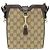 Borsa a secchiello Gucci Mini GG Canvas Web Beige