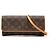 Louis Vuitton Brown Monogram Pochette Twin GM Marrone
