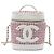 Vanity Neceser Chanel de Tweed Rojo y Piel de Cordero CC