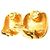 Orecchini a clip Chanel Gold CC Two Tone Brass - vista 4