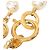 Collana Chanel White CC placcata oro e perle finte Bianco - vista 3