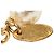Collana Chanel White CC placcata oro e perle finte Bianco - vista 5