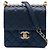 Chanel Blue Small Quilted Lambskin Chic Pearls Flap Blau Marineblau