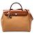 Hermès Brown Toile Verso Herbag Zip 31 Marrone Marrone chiaro