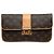 Louis Vuitton Brown Monogram Sofia Coppola Slim Clutch Marrone