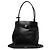 Prada Etude Softy Schultertasche aus schwarzem Kalbsleder