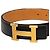 Cintura reversibile Hermès Constance H in pelle Box Calf e Courchevel nera Nero - vista 5