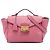 Prada Pink Vitello Daino Soundlock Satchel Tasche