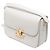 Céline Celine White Classique Shiny Calfskin Triomphe Crossbody Bianco - vista 2