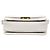 Céline Celine White Classique Shiny Calfskin Triomphe Crossbody Bianco - vista 3