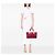 Gucci Tote aus rosa Canvas mit Web-Streifen Pink - Ansicht 6